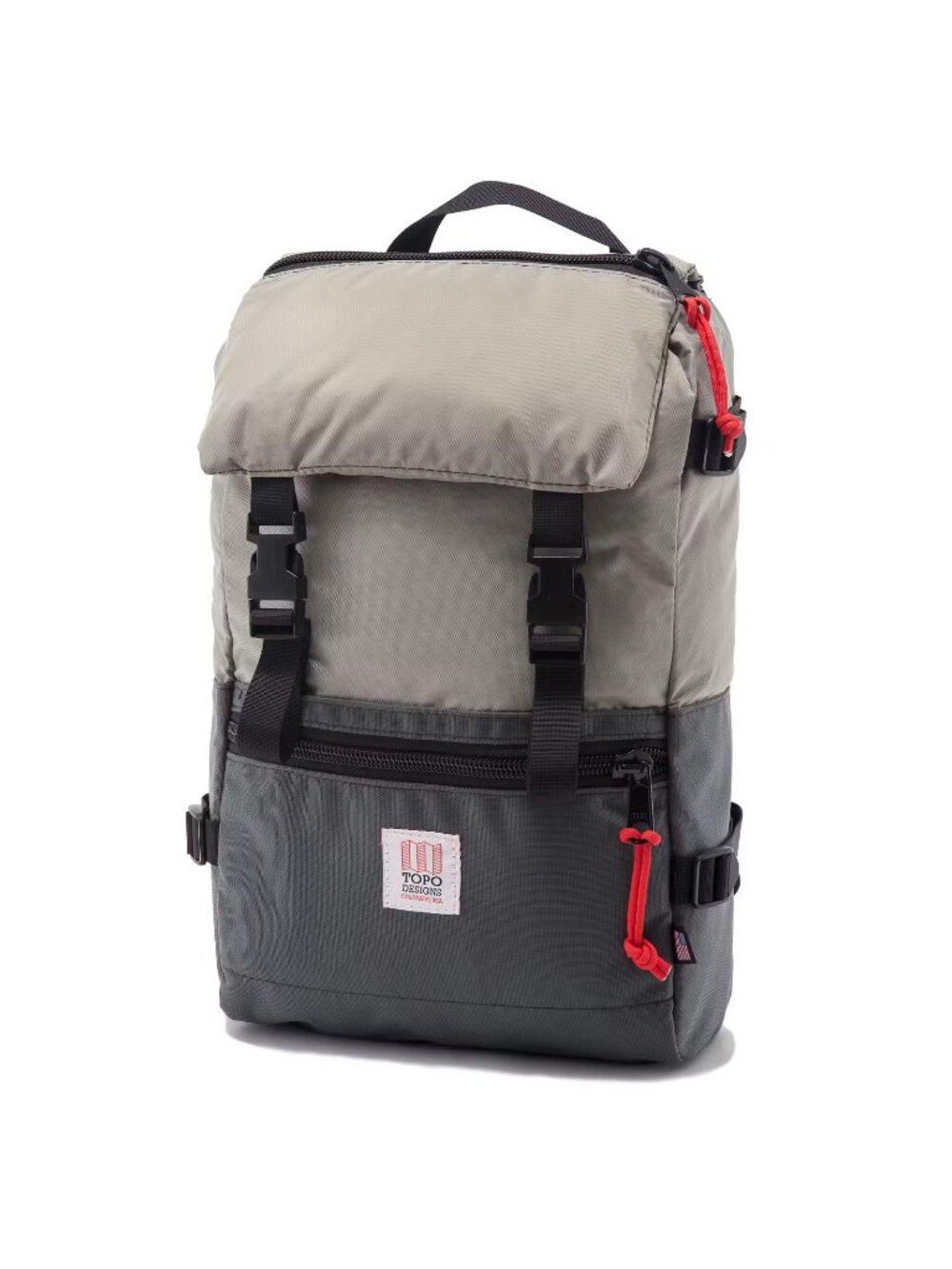 Topo Designs Rover Pack Backpack Charcoal Gray Silver Made in USA